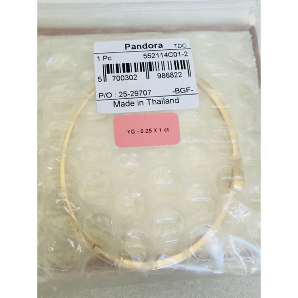 Pandora Infinite Lab-grown Diamond Bangle 0.25 carat tw 14k Gold Size 2 (6.9”) - Picture 5 of 14